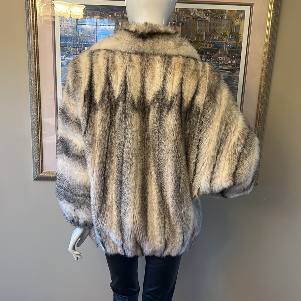 GENUINE MINK BOMBER JACKET - Picture 8 of 14